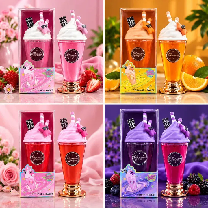 Ensemble de 4 stylos milkshake décoratifs — image 1 sur 1