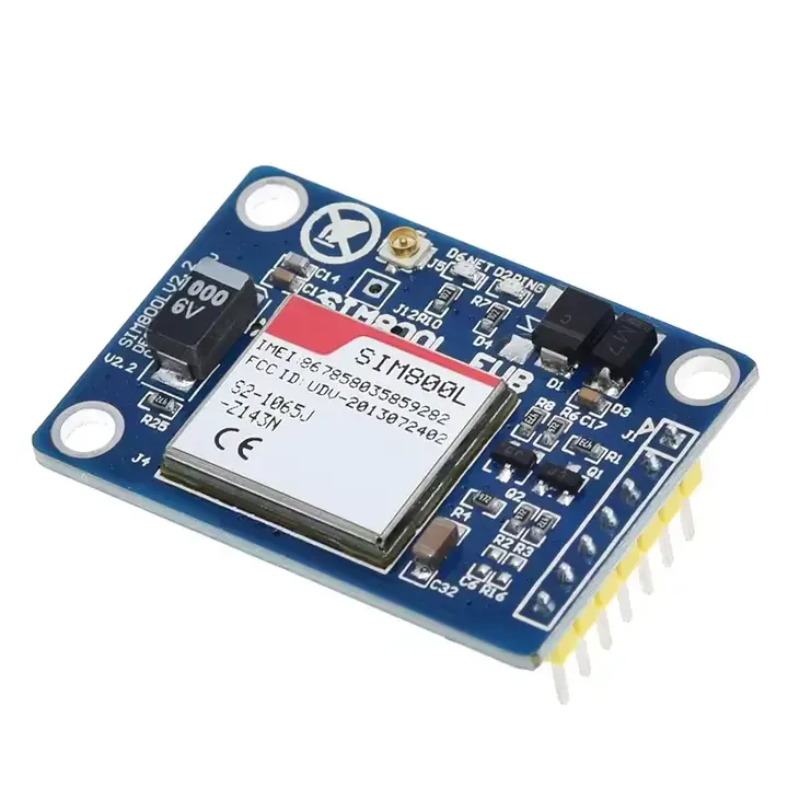 Module Gsm Gprs Sans Fil Quadri-bande Sim800L V2.0 5v Avec Antenne,Câble — image 6 sur 7