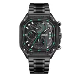 Montre Pour Homme : Bracelet En Acier Carré -