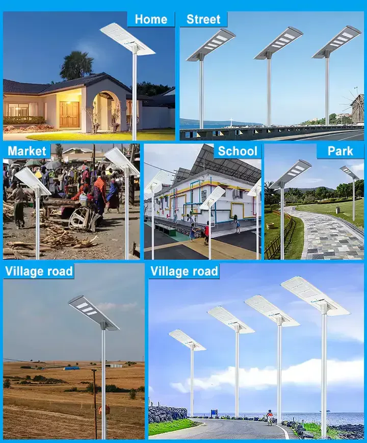 lampadaire solaire Cworth Energy  Haute Efficacité 60w  Tout-en-un — image 4 sur 4