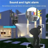 Caméra De Sécurité Wistino V380pro 6mp 4G ou Wifi, Avec Alarme Vocale, Avec Panneau Solaire