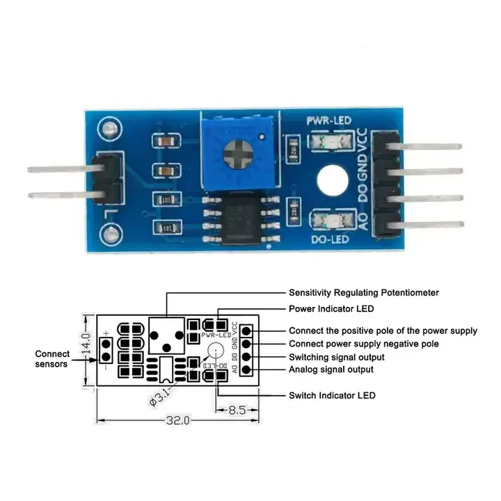 Pour Arduino Carte De Développement Bricolage Robot Voiture Intelligente Accessoire Sol Humidité Hygromètre Module De Détection Kit De Capteur D'humidité - Buy — image 4 sur 7