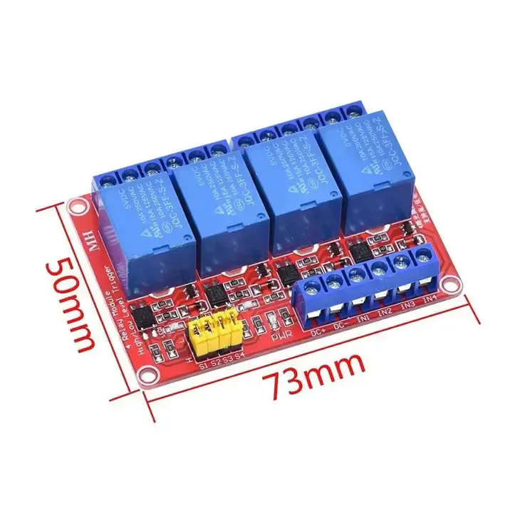 Module Relais 4 Canaux Pour Arduino, esp32 , Optocoupleur — image 4 sur 5