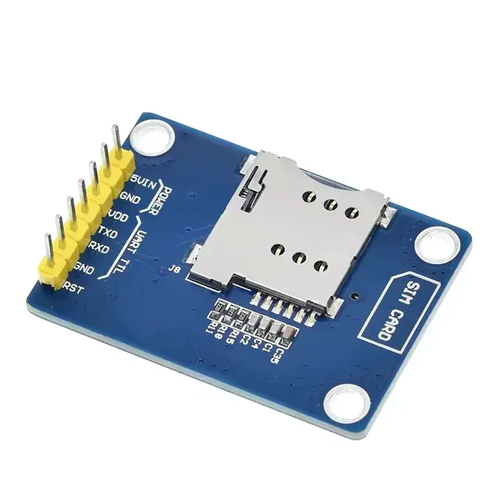 Module Gsm Gprs Sans Fil Quadri-bande Sim800L V2.0 5v Avec Antenne,Câble — image 7 sur 7