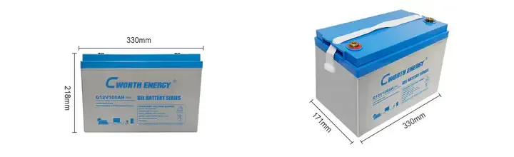 Batterie Solaire Gel  12v 100ah En Stock Cworth Energy