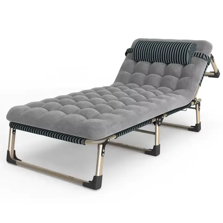 Lit Simple Multifonctionnel,Portable Et Pliant Grande Taille Avec Matelas Moelleux — image 3 sur 6