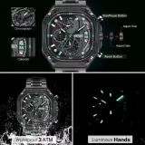 Montre Pour Homme : Bracelet En Acier Carré -