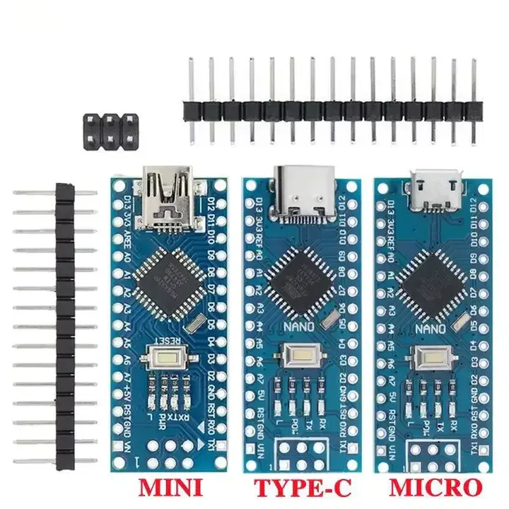 Arduino Nano 3.0 Type-c Avec Le Bootloader Compatible Nano Controller Pour Le Pilote Usb Ch340 16mhz Atmega328p — image 3 sur 7