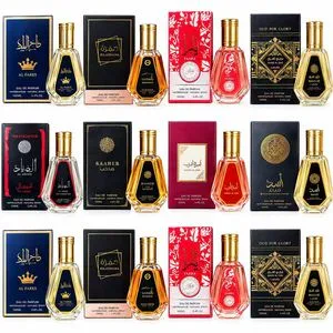 Lot de parfums en flacons dorés avec coffrets assortis — image 1 sur 1