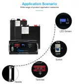 Batterie Lithium-ion 24v Lifepo4  2.5kwh, cworth energy