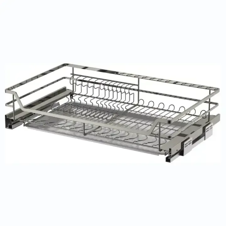 Porte-assiette &Agrave; 4 C&ocirc;t&eacute;s Pour Le Rangement De La Cuisine-panier &Agrave; Tiroirs &Agrave; Fermeture Douce Pour Plats Et Bols - Buy Kitchen C