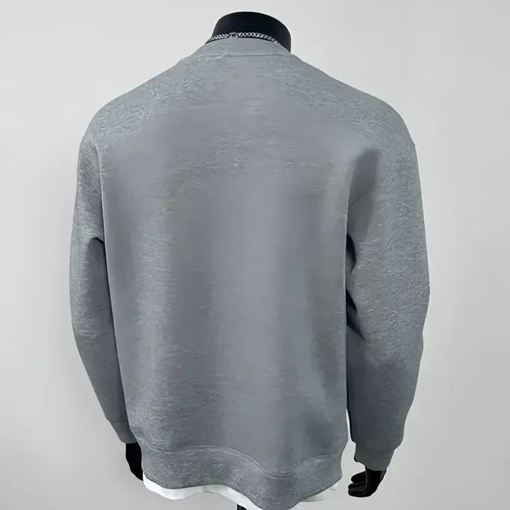 Sweat-shirt &Agrave; Manches Longues En Coton Lourd Pour Homme Avec Un Design &Agrave; Demi-patte Pour L'hiver - Buy Heavyweight Cotton Hoodie semi Open Chest S