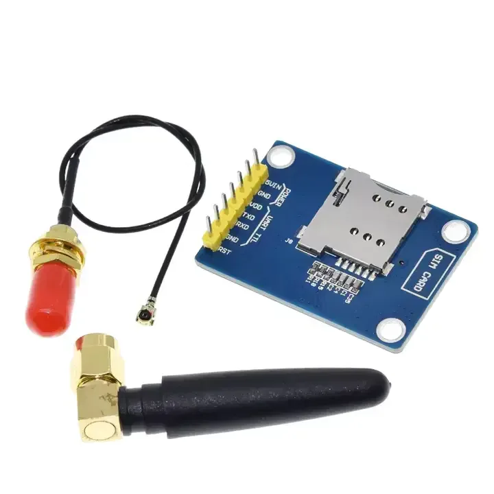 Module Gsm Gprs Sans Fil Quadri-bande Sim800L V2.0 5v Avec Antenne,Câble — image 4 sur 7