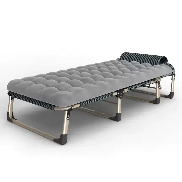 Lit Simple Multifonctionnel,Portable Et Pliant Grande Taille Avec Matelas Moelleux — image 1 sur 6
