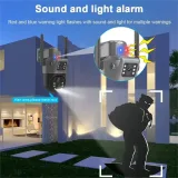 Caméra De Sécurité Wistino V380pro 6mp 4G ou Wifi, Avec Alarme Vocale, Avec Panneau Solaire