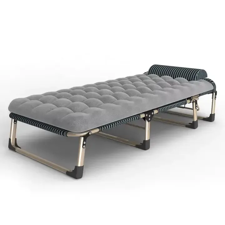 Lit Simple Multifonctionnel,Portable Et Pliant Grande Taille Avec Matelas Moelleux — image 2 sur 6