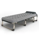Lit Simple Multifonctionnel,Portable Et Pliant Grande Taille Avec Matelas Moelleux