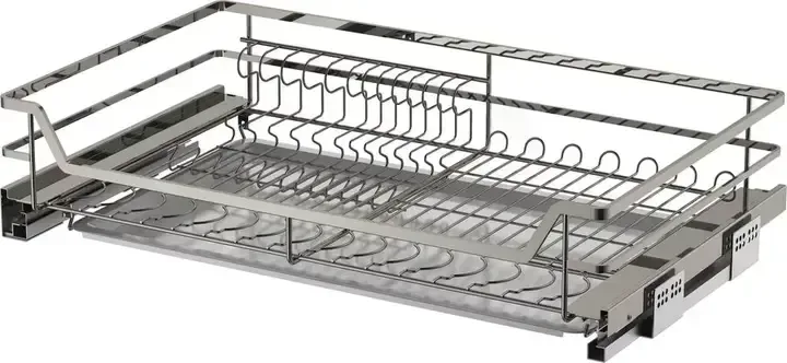 Porte-assiette &Agrave; 4 C&ocirc;t&eacute;s Pour Le Rangement De La Cuisine-panier &Agrave; Tiroirs &Agrave; Fermeture Douce Pour Plats Et Bols - Buy Kitchen C