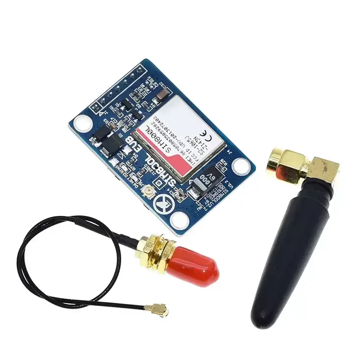 Module Gsm Gprs Sans Fil Quadri-bande Sim800L V2.0 5v Avec Antenne,Câble