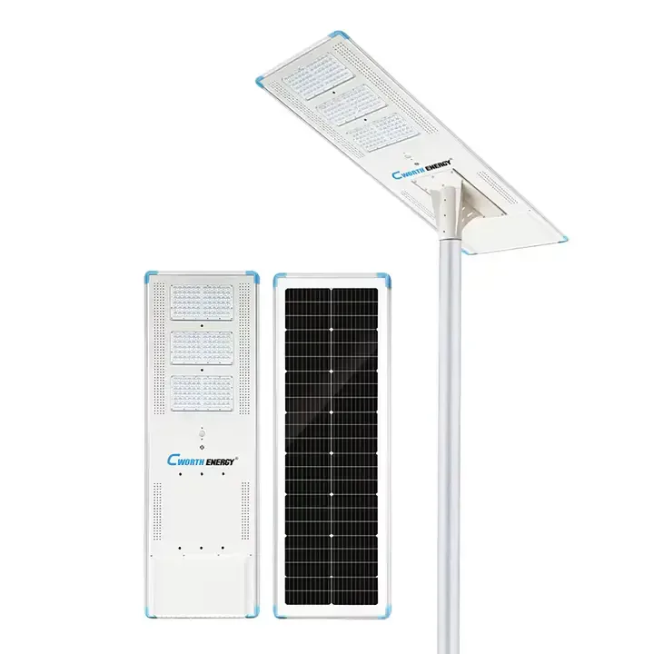 Lampadaire Solaire Cworth Energy  Tout-en-un Haute Qualité Ip65 100w — image 4 sur 5