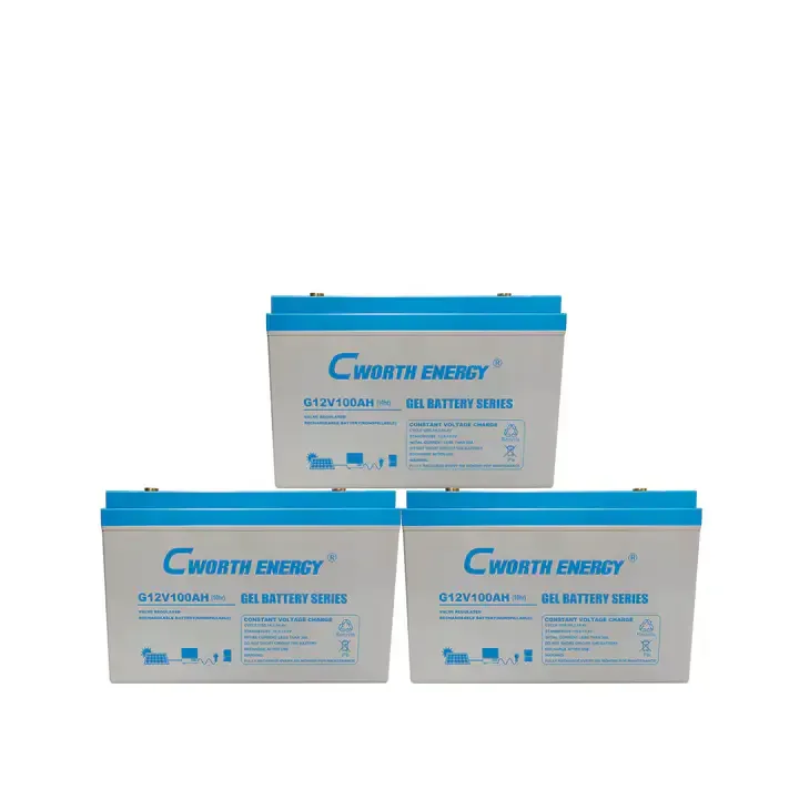 Batterie Solaire Gel  12v 100ah En Stock Cworth Energy