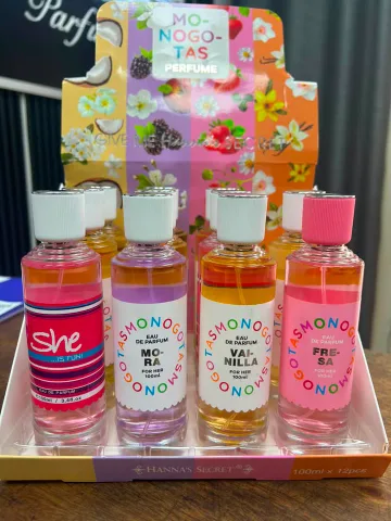 Présentoir de 12 eaux de parfum Monogotas