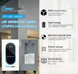 Batterie   Lithium15kwh 48v  300ah Lifepo4 Avec Bms, Cworth energy